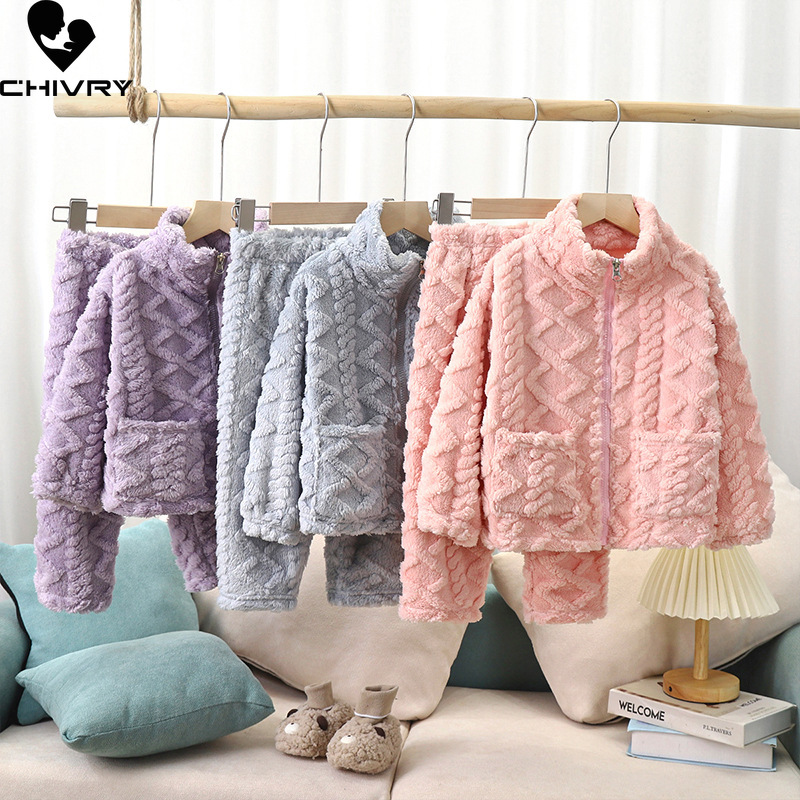 Winter Clothing Baby Boy - Pijamas de franela gruesa y cálida