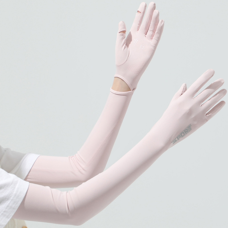 Knit Glove Touch Screen - Manga de hielo para mujer, protección