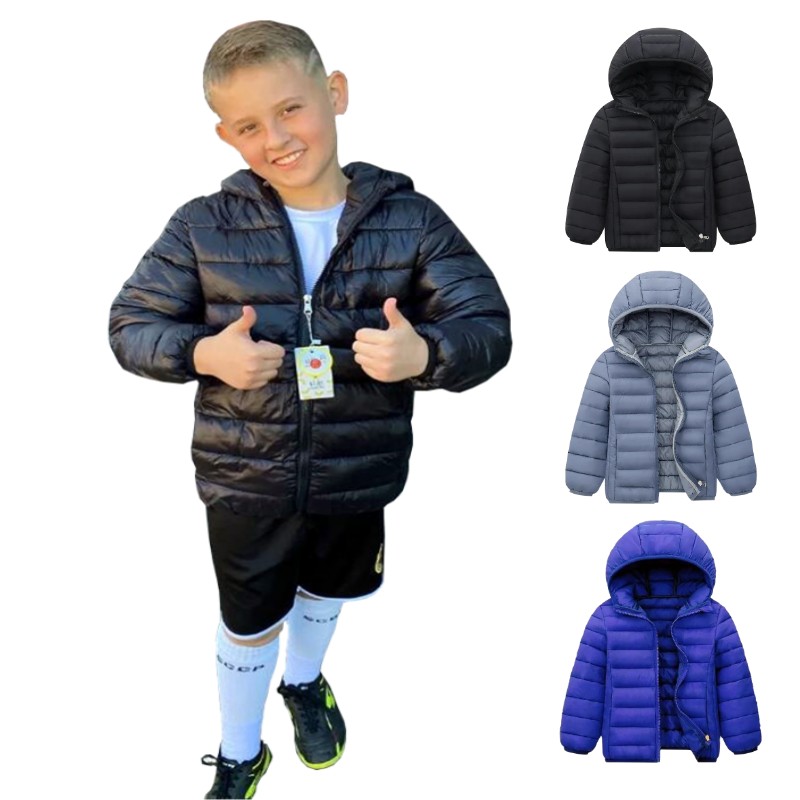 Winter Clothing Kids - Chaquetas de plumón ligeras con capucha