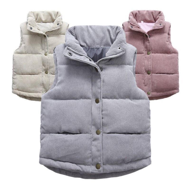 Winter Clothing Kids - Chaleco de pana para niños y