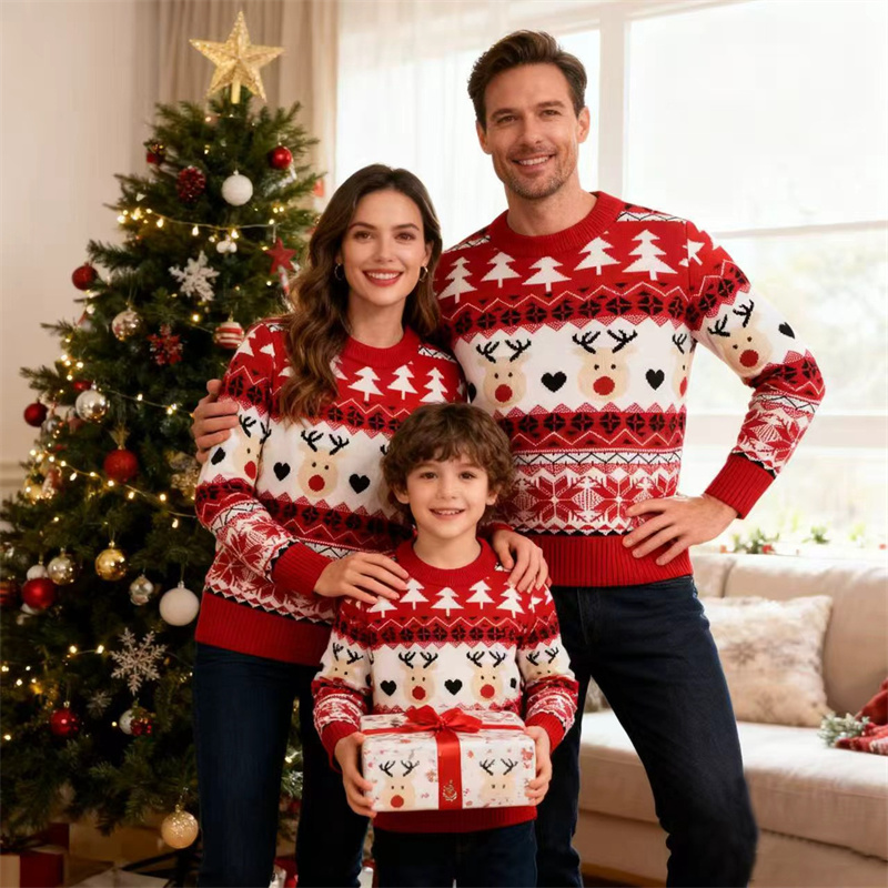 Winter Clothing Kids - Suéteres familiares de Navidad, Pollover a