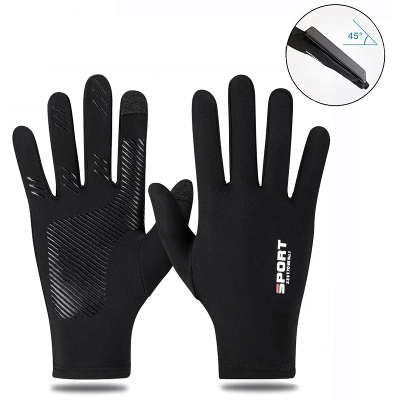 Knit Glove Touch Screen - Guantes de equitación de verano con