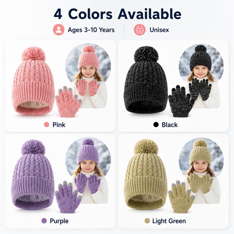 Conjunto de gorro de punto y g - Knit Glove Touch Screen reseña y precio