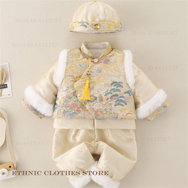 Traje Tang de cien días para n - Winter Clothing Baby Boy reseña y precio