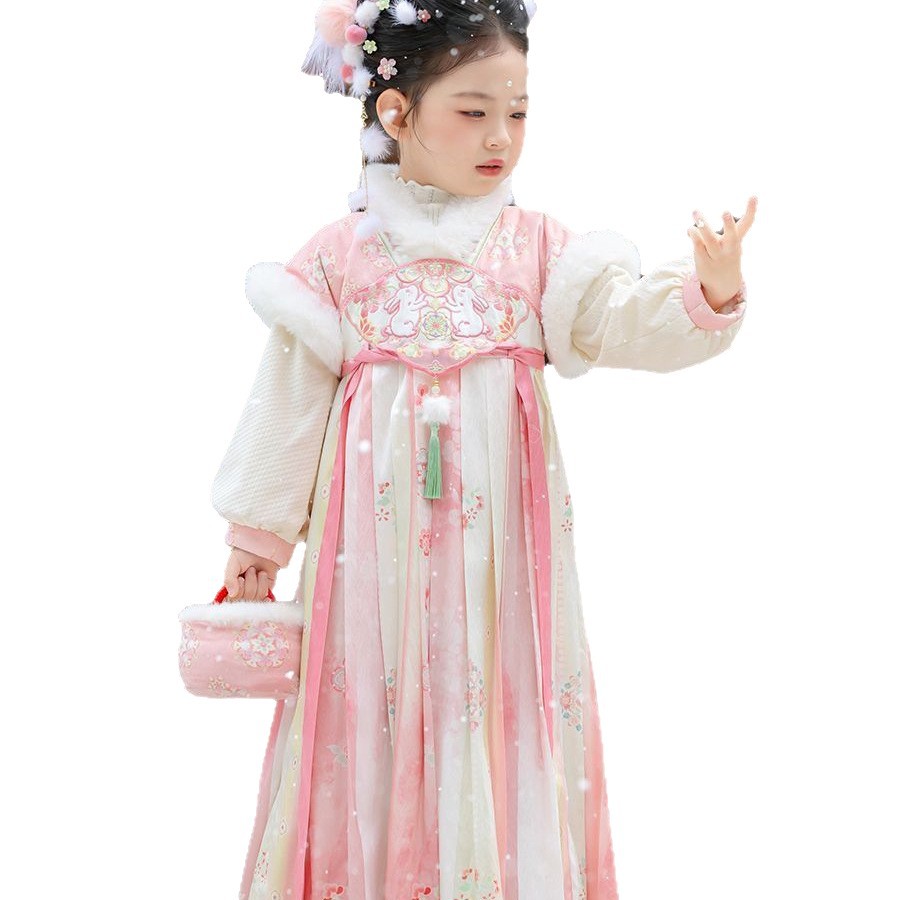 2025 niñas Hada Hanfu niños in - Winter Clothing Kids reseña y precio