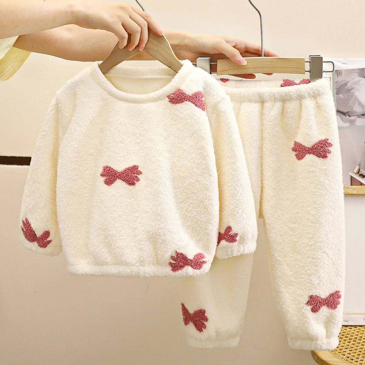 Nuevos pijamas de lana gruesos - Winter Clothing Baby Boy reseña y precio