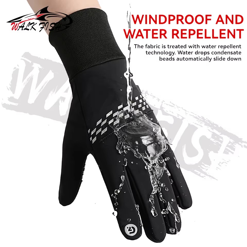 Guantes de pesca WALK FISH par - Knit Glove Touch Screen reseña y precio