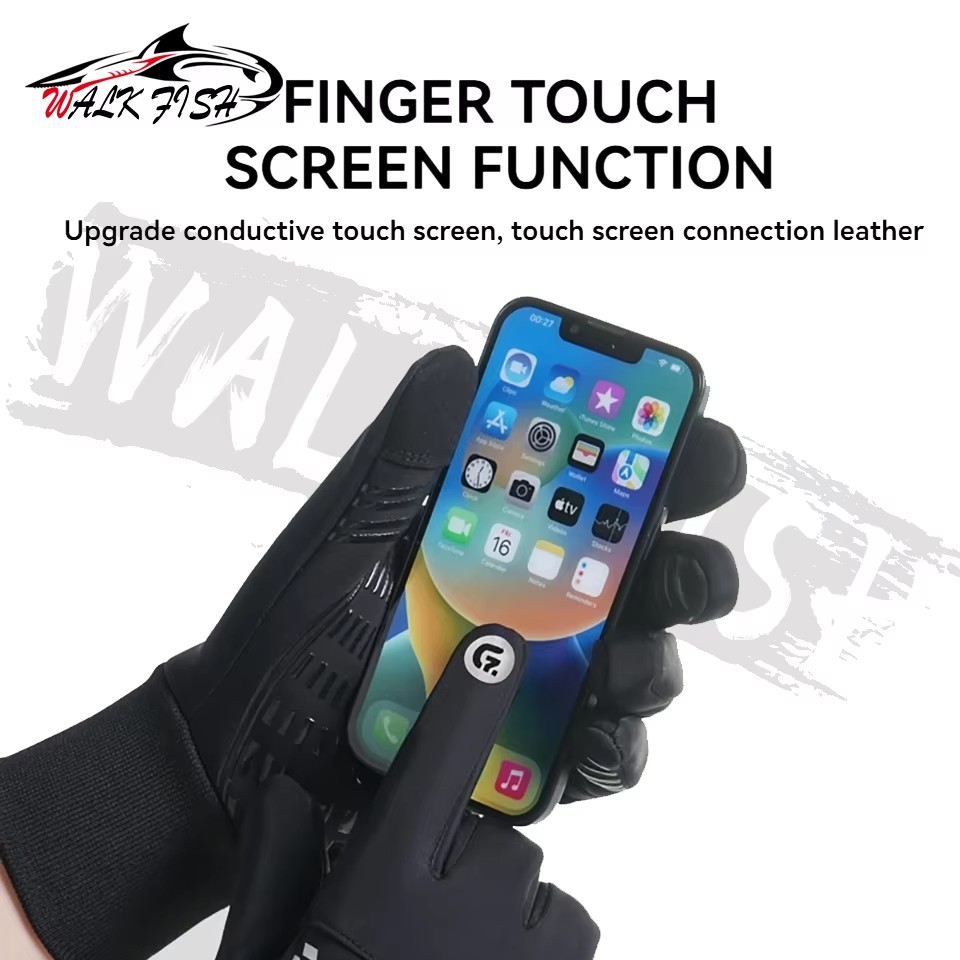 Guantes de pesca WALK FISH par - Knit Glove Touch Screen reseña y precio