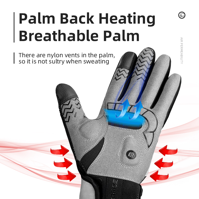 ROCKBROS-guante de invierno co - Knit Glove Touch Screen reseña y precio