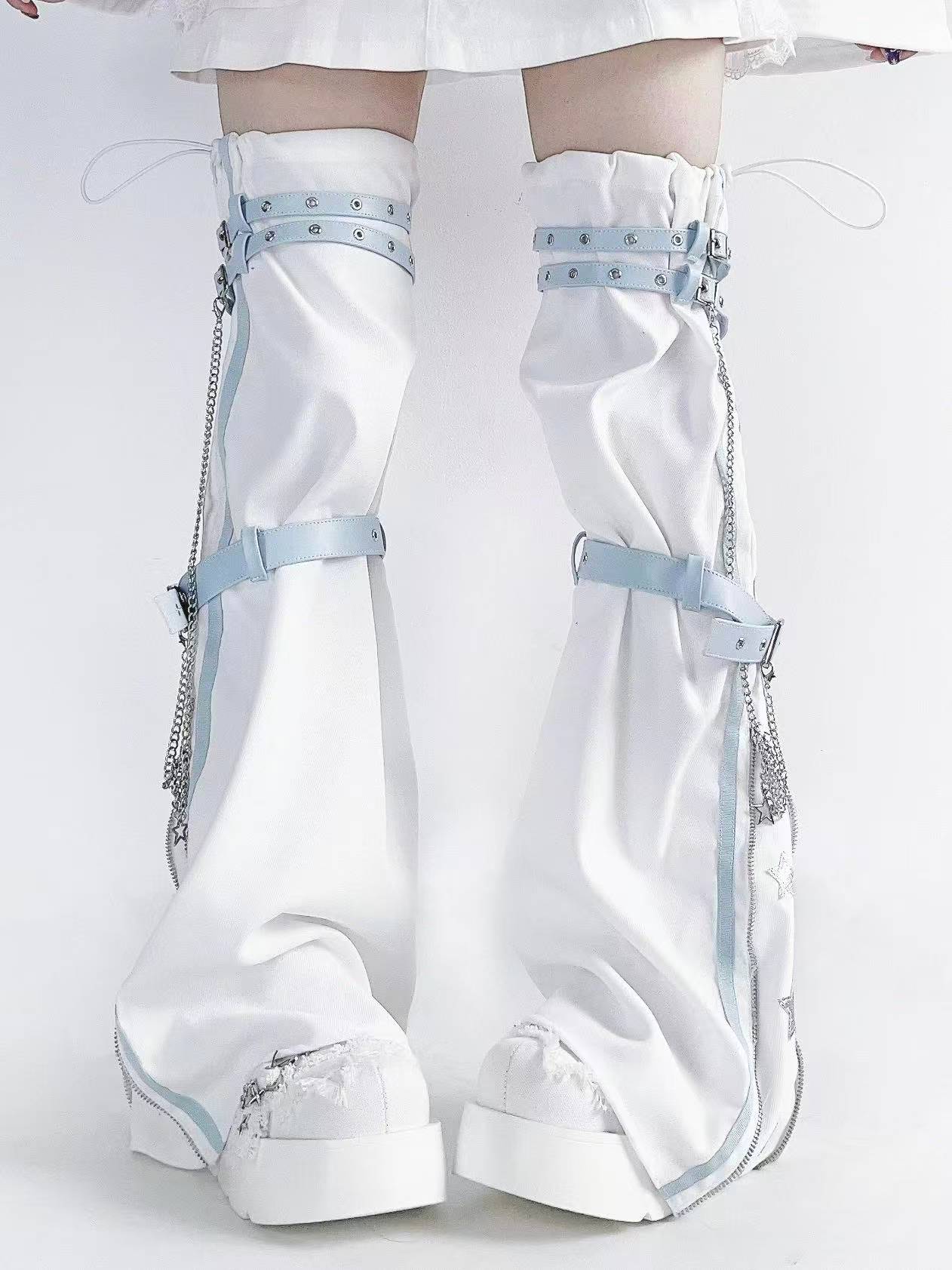 Calcetines hasta la rodilla es - Winter Clothing Leg Warmers reseña y precio