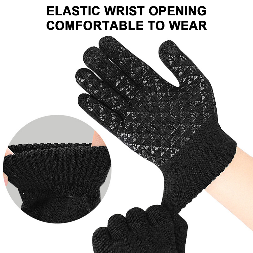 5-1 pares de guantes de punto  - Knit Glove Touch Screen reseña y precio
