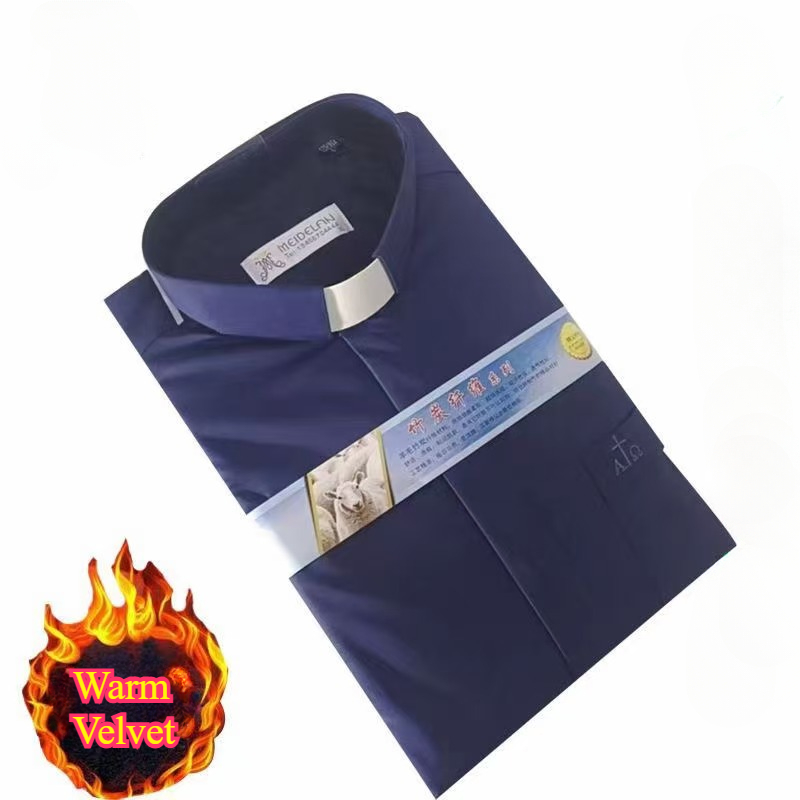 Camisa de clero con cuello de  - Winter Clothing In Spanish reseña y precio